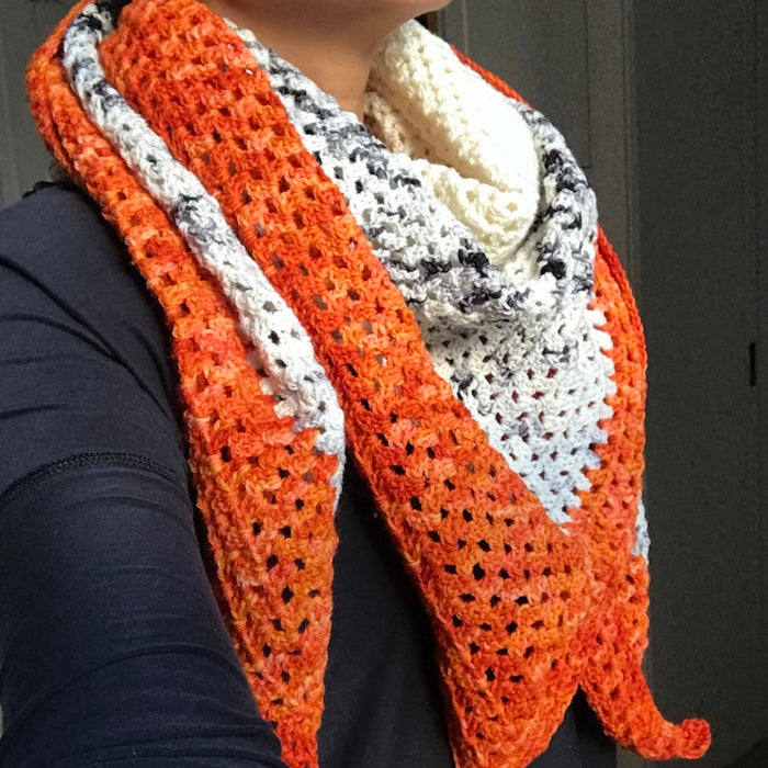 The Augusta Shawl Crochet Kit | Dream in Color Smooshy with Cashmere