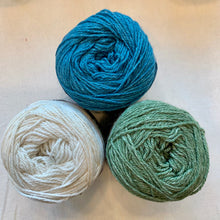 Load image into Gallery viewer, Off-Center Striped Shawlette Knitting Kit | Queensland United & Knitting Pattern (#293)