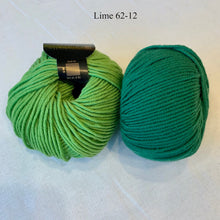 Load image into Gallery viewer, Ann Norling Kid's Fruit Caps Knitting Kit | Karabella Aurora 8 & Knitting Pattern (#140)