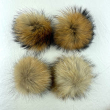 Load image into Gallery viewer, Raccoon Fur Pompoms