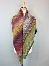Load image into Gallery viewer, Inclinations Shawl Knitting Kit | Feederbrook Farm Entropy Superwash Merino DK