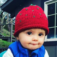 Load image into Gallery viewer, Ann Norling Kid's Fruit Caps Knitting Kit | Karabella Aurora 8 & Knitting Pattern (#140)