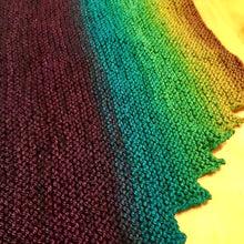 Load image into Gallery viewer, Hitchhiker (Freia version) Knitting Kit | Freia Handpaints Superwash Merino Silk Sport (#411)