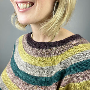 Stripes Pullover Knitting Kit | Madelinetosh Pashmina