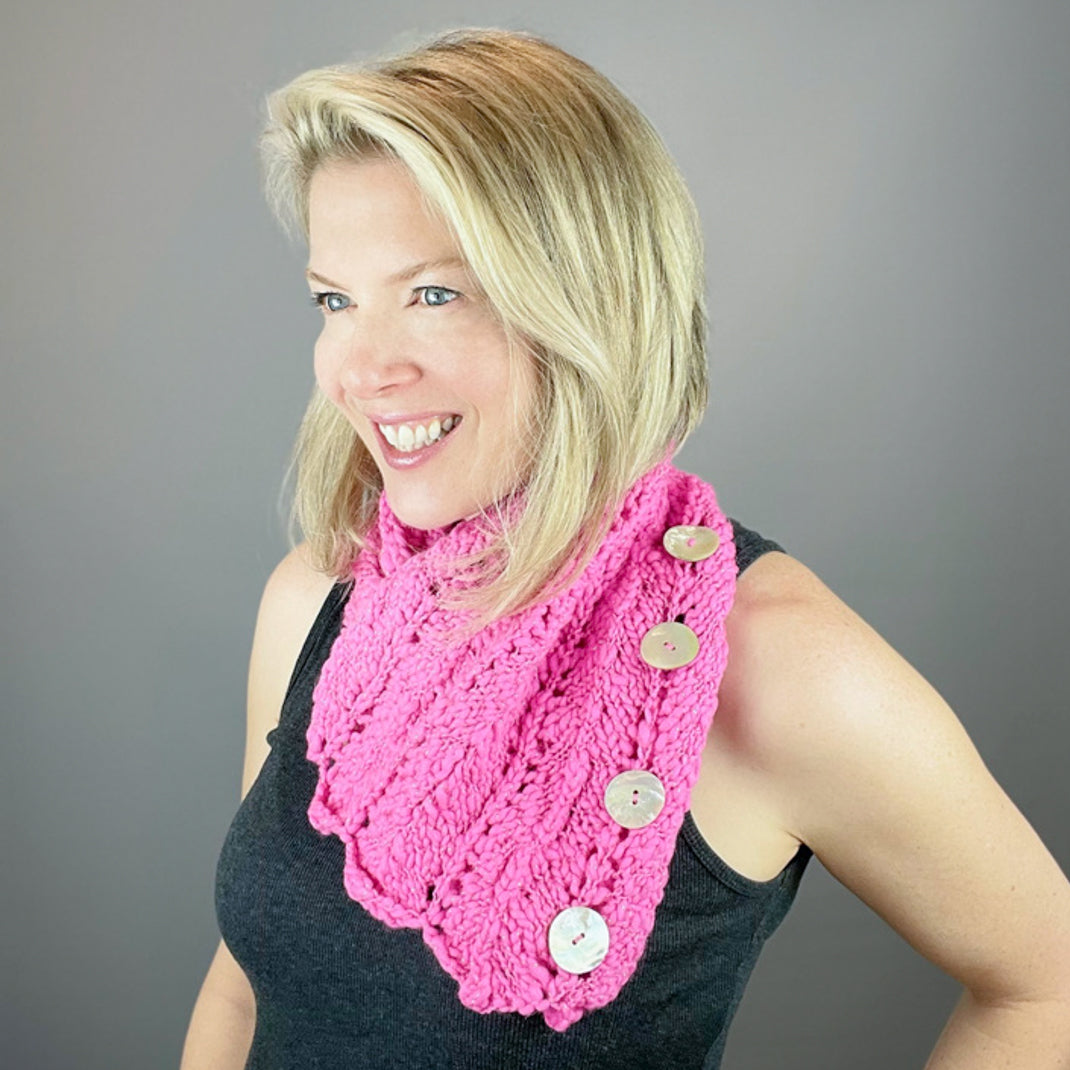 Spun Cloud Light Neck Wrap Knitting Kit | Knit Collage Spun Cloud Ligh ...