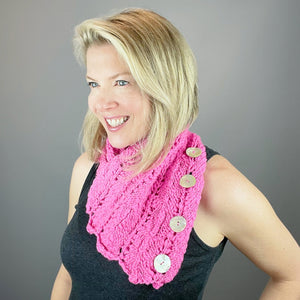 Spun Cloud Light Neck Wrap Knitting Kit | Knit Collage Spun Cloud Light & Knitting Pattern (#422)