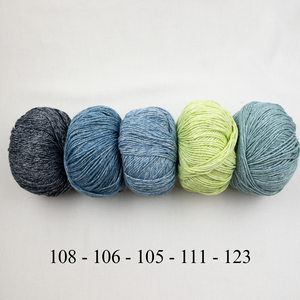Spiral Knit Baby Blanket Knitting Kit | Cotton Denim DK & Knitting Pattern (#302)