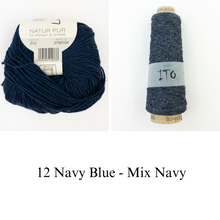 Load image into Gallery viewer, Mira Tee Knitting Kit | Lana Grossa Solo Lino and Ito Kinu
