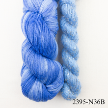 Load image into Gallery viewer, Artyarns 400 Yard Shawl Knitting Kit | Artyarns Merino Cloud, Beaded Mohair and Sequins &amp; Knitting Pattern
