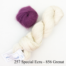 Load image into Gallery viewer, Angora Horizontal Ribbed Cowl (small version) Knitting Kit | Galler Belangor, Artyarns Merino Cloud, &amp; Knitting Pattern (#316)
