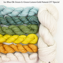 Load image into Gallery viewer, On The Spice Market (Manos version) Knitting Kit | Artyarns Merino Cloud, Manos del Uruguay Fino &amp; Knitting Pattern
