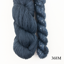 Load image into Gallery viewer, Artyarns 400 Yard Shawl Knitting Kit | Artyarns Merino Cloud, Beaded Mohair and Sequins &amp; Knitting Pattern
