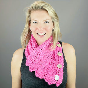 Spun Cloud Light Neck Wrap Knitting Kit | Knit Collage Spun Cloud Light & Knitting Pattern (#422)