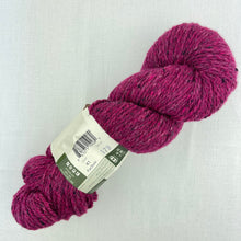 Load image into Gallery viewer, A hot pink skein of Queensland Kathamandu Aran tweed yarn
