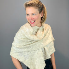 Load image into Gallery viewer, Tanglewood Entrelac Stole Knitting Kit | Tanglewood Cashmere Handspun &amp; Knitting Pattern (#440)
