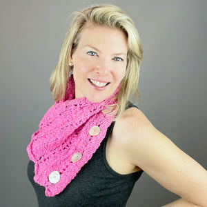 Spun Cloud Light Neck Wrap Knitting Kit | Knit Collage Spun Cloud Light & Knitting Pattern (#422)