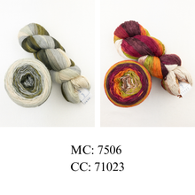 Load image into Gallery viewer, V-Neck Stranded Top Knitting Kit | Artyarns Cashmere Ombré
