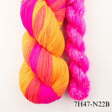 Load image into Gallery viewer, Artyarns 400 Yard Shawl Knitting Kit | Artyarns Merino Cloud, Beaded Mohair and Sequins &amp; Knitting Pattern
