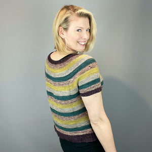 Stripes Pullover Knitting Kit | Madelinetosh Pashmina