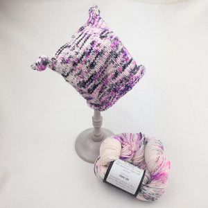 Knotted Corners Hat (Baby & Kids) Knitting Kit | MollyGirl Rock Star DK & Knitting Pattern (#247)