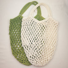 Load image into Gallery viewer, Crocheted Grocery Bag Kit | Plymouth Fantasy Naturale &amp; Crochet Pattern (#166)
