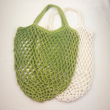 Load image into Gallery viewer, Crocheted Grocery Bag Kit | Plymouth Fantasy Naturale &amp; Crochet Pattern (#166)
