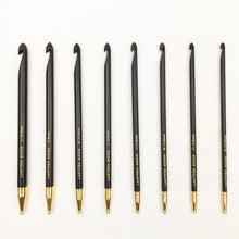 Load image into Gallery viewer, Lantern Moon Ebony Interchangeable 6&quot; Tunisian Crochet Hooks
