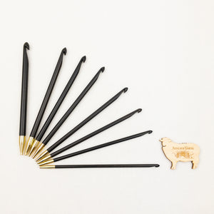Lantern Moon Ebony Interchangeable 6" Tunisian Crochet Hooks