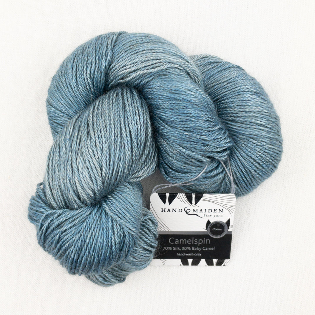 Boneyard Shawl Knitting Kit | Hand Maiden Camelspin