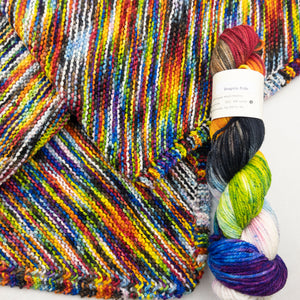 Diagonal Baby Blanket Knitting Kit | Knitted Wit Merino Worsted & Knitting Pattern (#86)
