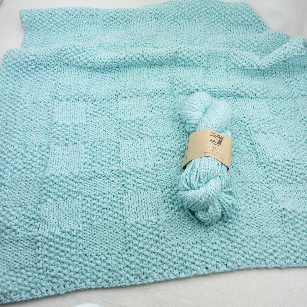Big Bamboozle Baby Blanket Knitting Kit  Juniper Moon Bud and Knittin –  ATELIER YARNS