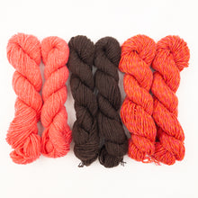Load image into Gallery viewer, Lux Adorna Three-Color Fingerless Mittens Knitting Kit | Lux Adorna Sport Cashmere &amp; Knitting Pattern (#279)
