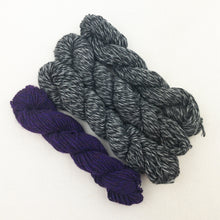 Load image into Gallery viewer, Lux Adorna Cashmere Two-Tone Hat Knitting Kit | Lux Adorna Sport Cashmere &amp; Knitting Pattern (#280)
