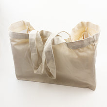 Load image into Gallery viewer, Canvas Tote Bag with Interior Pockets
