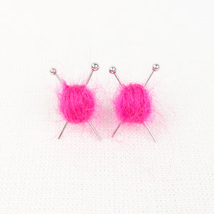 Atelier Yarn Ball & Knitting Needle Earrings