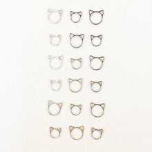 Load image into Gallery viewer, Cat Shaped Ring Markers | Set of 18
