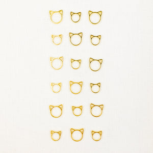 Atelier Cat Shaped Ring Markers | Set of 18