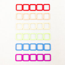 Load image into Gallery viewer, Rainbow Square Stitch Markers | 30 Piece Set
