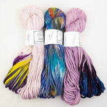Load image into Gallery viewer, Intarsia Scarf Knitting Kit | Wonderland TweedleDeeDum &amp; Knitting Pattern (#90B)
