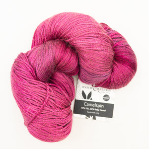 Diagonal Feather & Fan Cowl Knitting Kit | Hand Maiden Camelspin & Knitting Pattern (#192E)