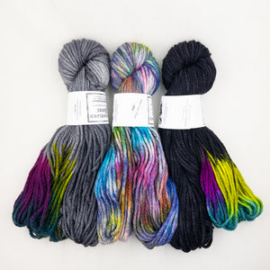 Intarsia Scarf Knitting Kit | Wonderland TweedleDeeDum & Knitting Pattern (#90B)