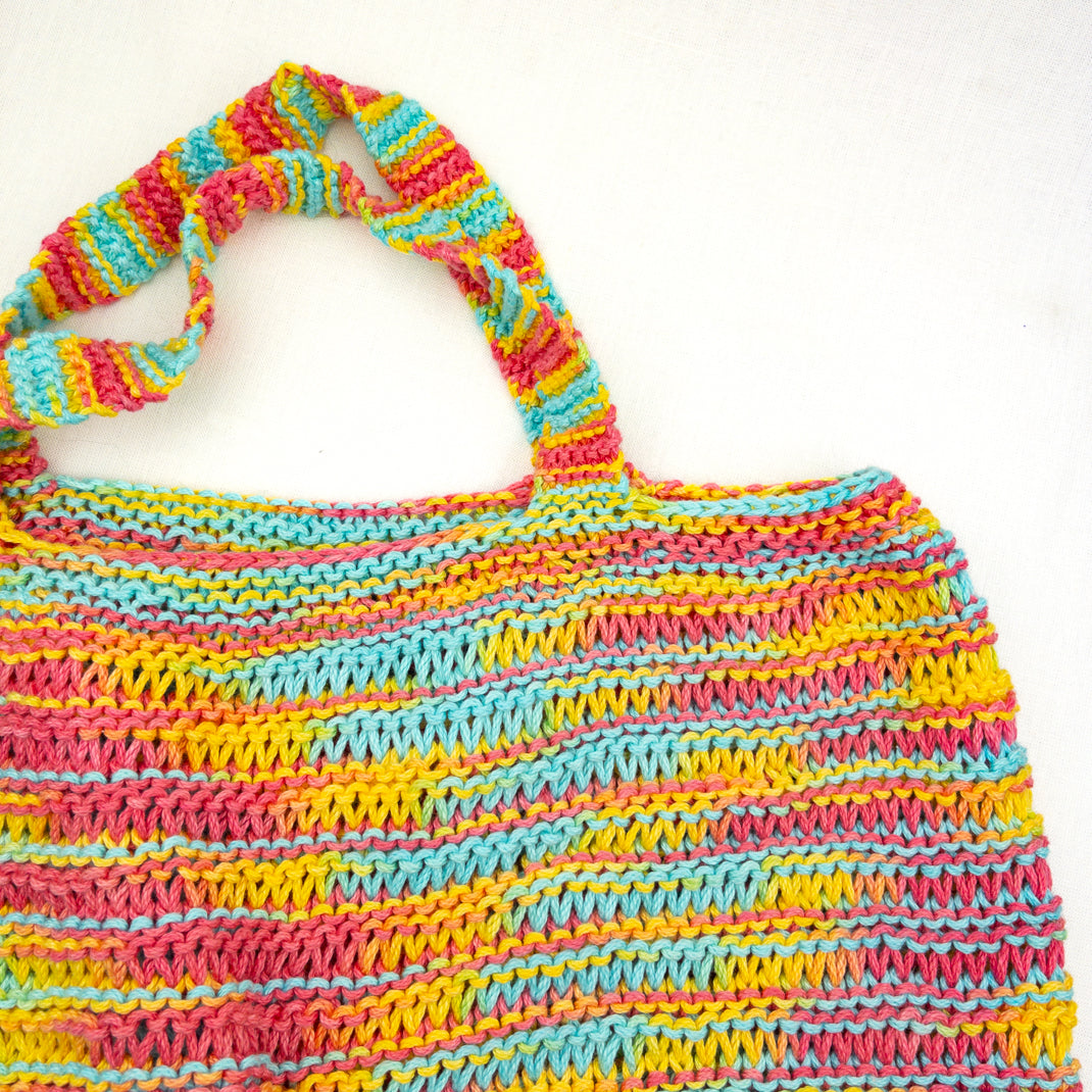 Knit Market Bag Kit | Plymouth Fantasy Naturale & Knitting Pattern (#4 ...
