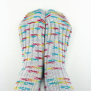 Atelier Fingering Weight Socks Knitting Kit | Wonderland Yarns Mary Ann Sock & Knitting Pattern (#61D)