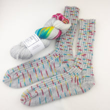 Load image into Gallery viewer, Atelier Fingering Weight Socks Knitting Kit | Wonderland Yarns Mary Ann Sock &amp; Knitting Pattern (#61D)
