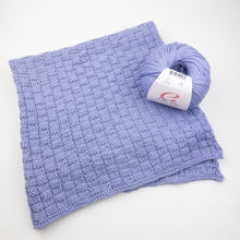 Load image into Gallery viewer, Basketweave Baby Blanket Knitting Kit | Ella Rae Cashmereno Aran &amp; Knitting Pattern (#426)
