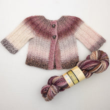 Load image into Gallery viewer, Knitbot Yoked Cardigan Knitting Kit | Feederbrook Farm Entropy DK &amp; Knitting Pattern
