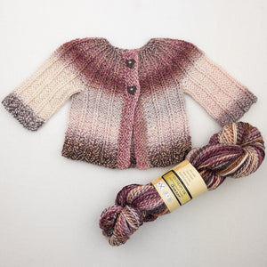 Knitbot Yoked Cardigan Knitting Kit | Feederbrook Farm Entropy DK & Knitting Pattern