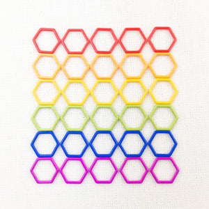 Atelier Rainbow Stitch Markers | 30 Piece Set