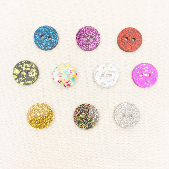 Katrinkles Glitter Buttons 7/8"