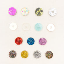 Load image into Gallery viewer, Katrinkles Glitter Buttons 5/8"
